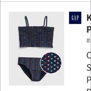 Kids Heart shapes smiles two piece bikini